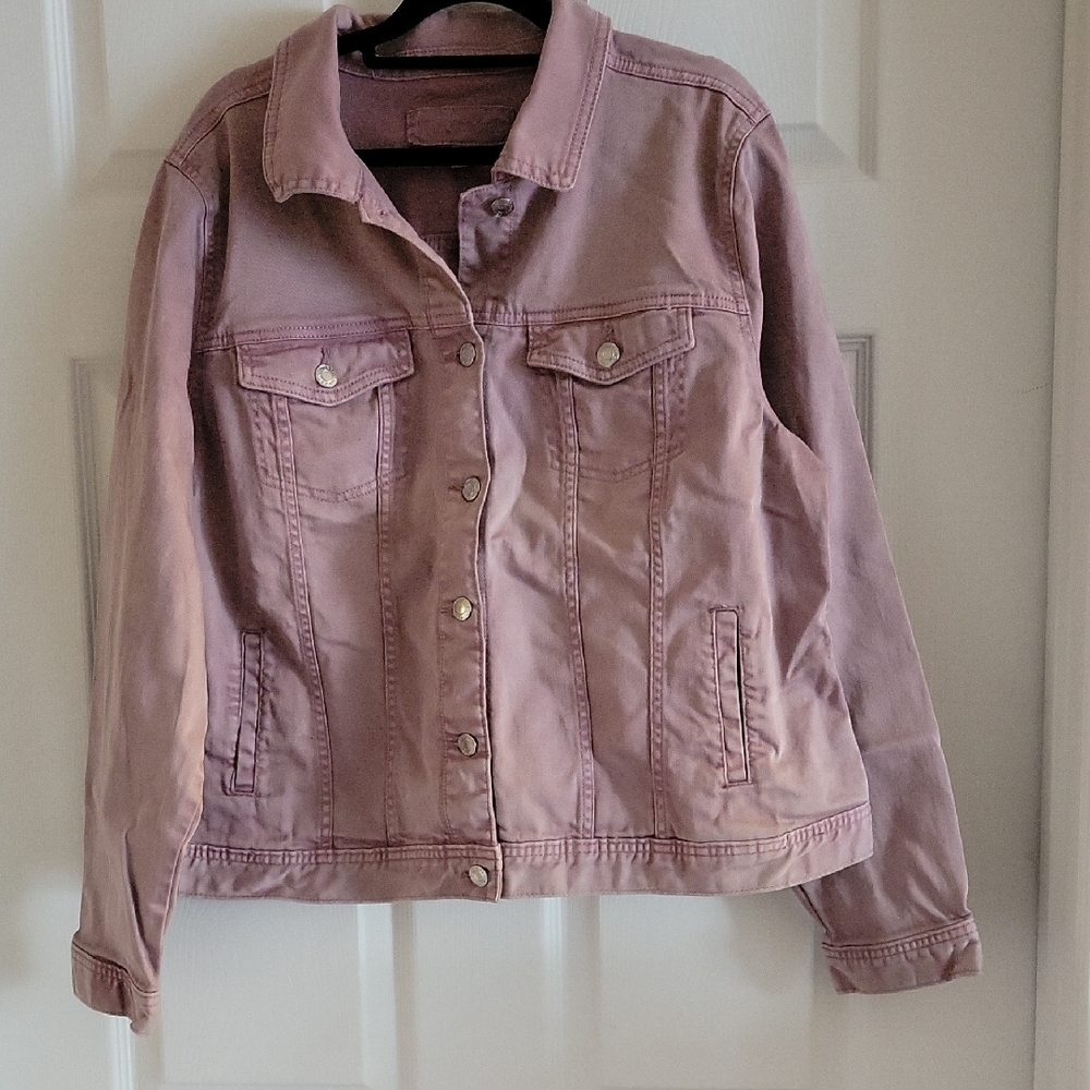 Maurices Mauve Pink Jean Jacket